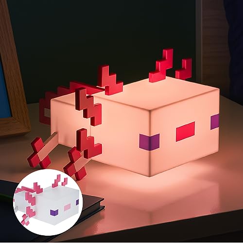 Paladone Minecraft Axolotl Light - Five Colors - Minecraft Lamp to ...