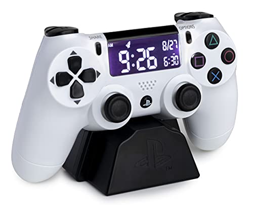 Paladone Playstation White Controller Alarm Clock, Regular, Multico...