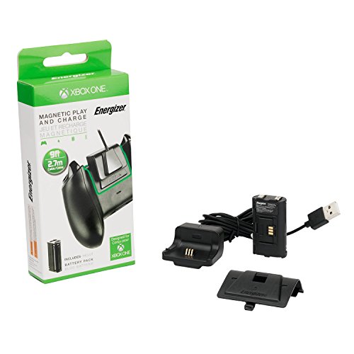 PDP Energizer Xbox One Magnetic Play and Charge Charger with Rechar...