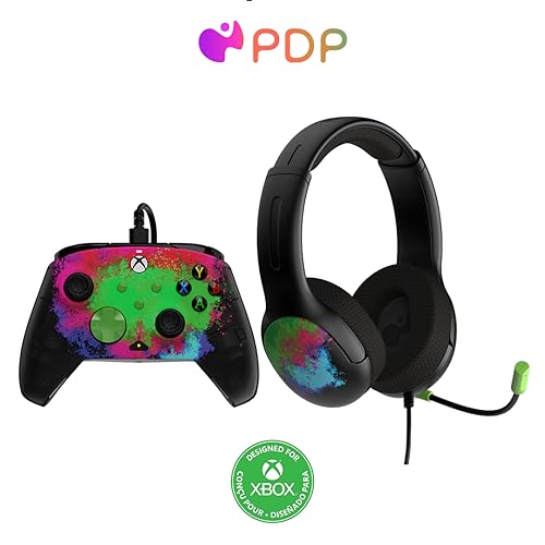 PDP Space Dust Bundle Pack: REMATCH GLOW Advanced Wired Controller ...