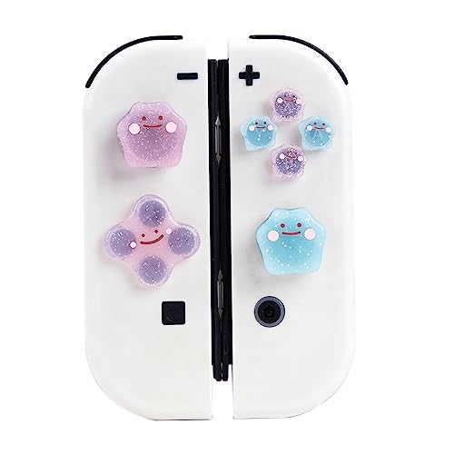 PERFECTSIGHT Cute D-Pad Button Caps Silicone Thumb Grips Set, ABXY ...