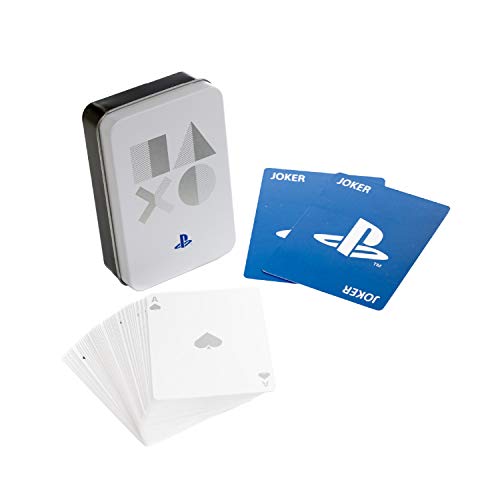 Playstation Playing Cards, Standard Deck of Cards with Storage Tin...