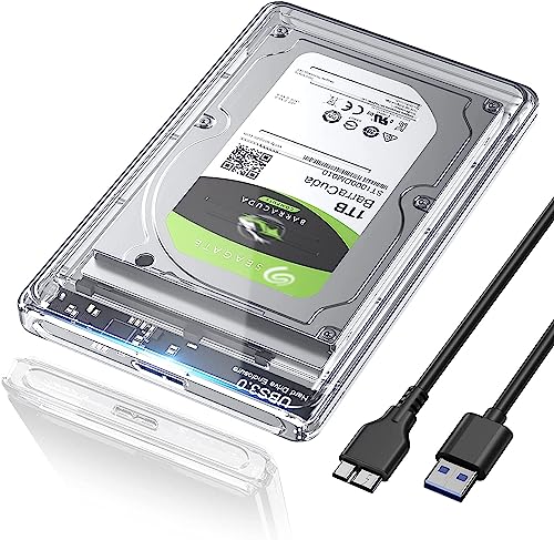 POSUGEAR 2.5   External Hard Drive Enclosure USB 3.0 to SATA III To...