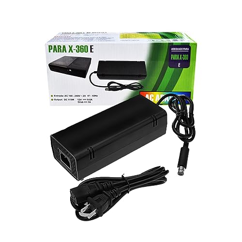 Power Supply for Xbox 360 E, Power Supply Brick with Power Cord, AC...