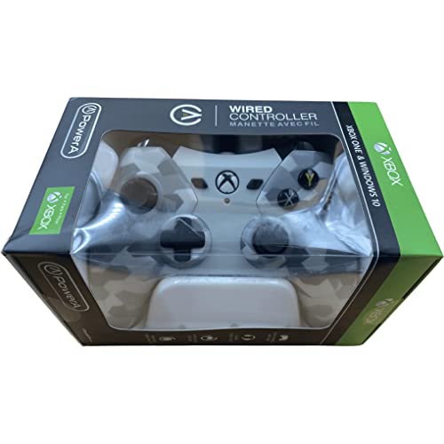 PowerA 1503454-01 Xbox One Wired Controller Arctic White Camo...