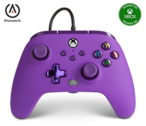 PowerA Enhanced Wired Controller for Xbox Series X|S - Royal Purple...