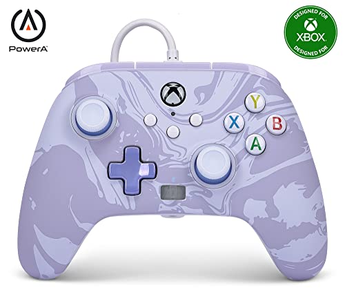 PowerA Enhanced Wired Controller for Xbox Series X|S - Lavender Swi...