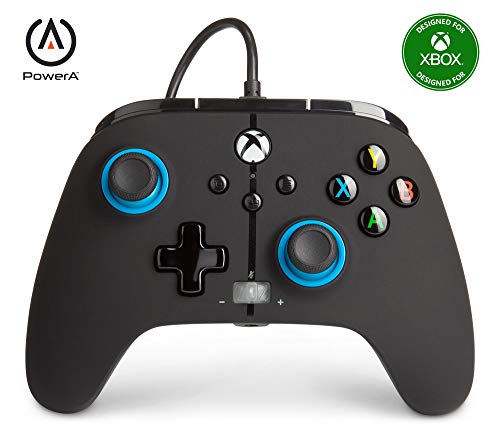 PowerA Enhanced Wired Controller for Xbox Series X|S - Blue Hint, g...