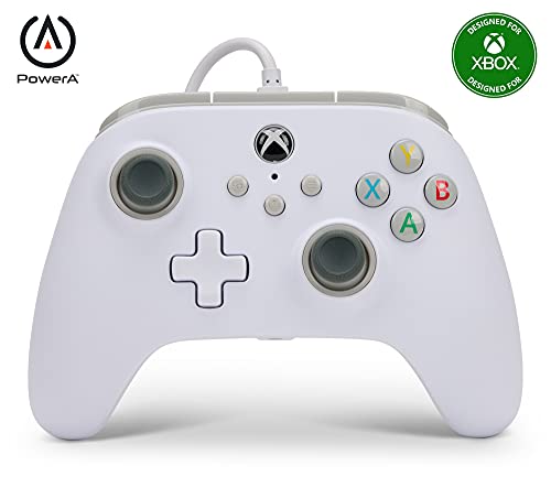 PowerA Wired Controller for Xbox Series X|S - White, gamepad, video...
