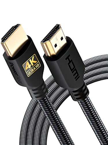PowerBear 4K HDMI Cable 10 ft | High Speed Hdmi Cables, Braided Nyl...