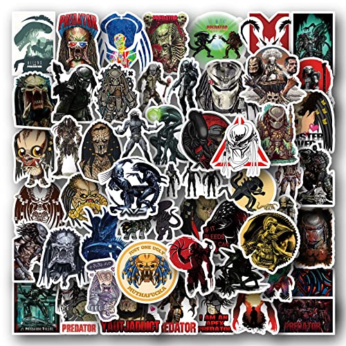 Predator VS Alien StickersThriller Movie Stickers 50PCS Laptop Rewa...