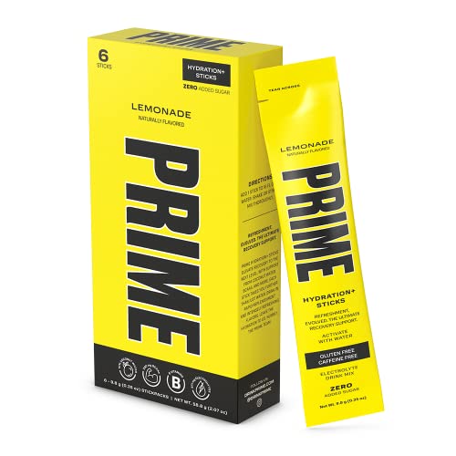 Prime Hydration+ Stick Pack | LEMONADE | 6 Sticks | Electrolyte Dri...