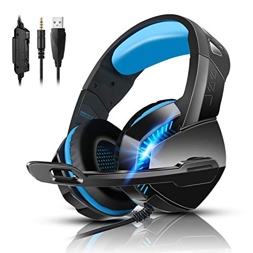 PS4 Gaming Headset with 7.1 Surround Sound, Xbox One Headset with N...