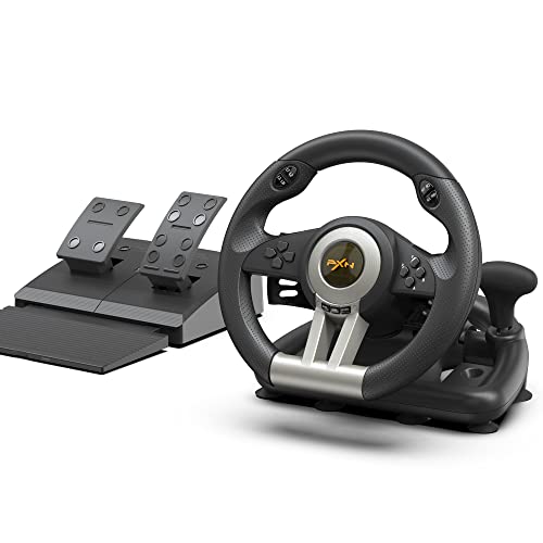PXN PC Racing Wheel, V3II 180 Degree Universal USB Car Sim Game Ste...