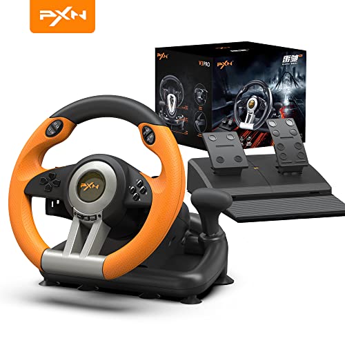 PXN Racing Wheel - Gaming Steering Wheel for PC, V3II 180 Degree Dr...