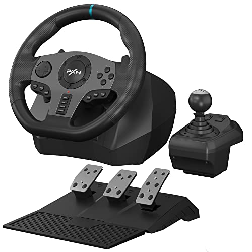 PXN V9 Gaming Racing Wheel with Pedals and Shifter, Steering Wheel ...
