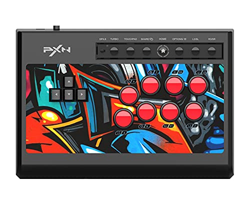 PXN X8 Arcade Stick Fight Stick Controller Joystick Green Axis Mech...