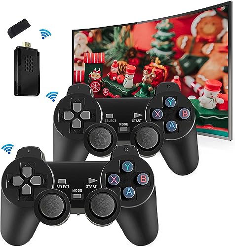 QISELF 10K+ Games Wireless Retro Game Console Classic Video Game Co...