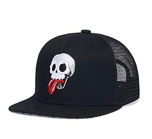 Quanhaigou Mesh Trucker Hats,Outdoor Snapback Dad Hat,Hip Hop Men W...