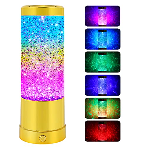 Rainbow Night Light, Glitter Lamp with Automatic Color Changing, US...