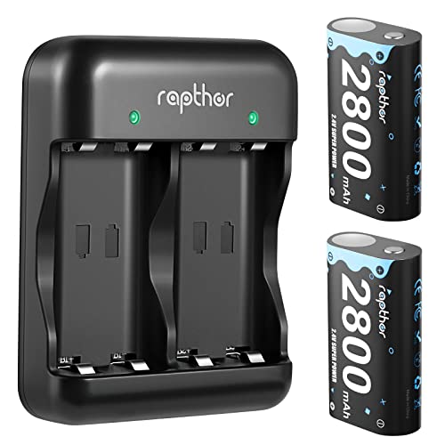 Rapthor 2800mAh Xbox One Rechargeable Battery Pack 2.4V Ni-MH Low S...