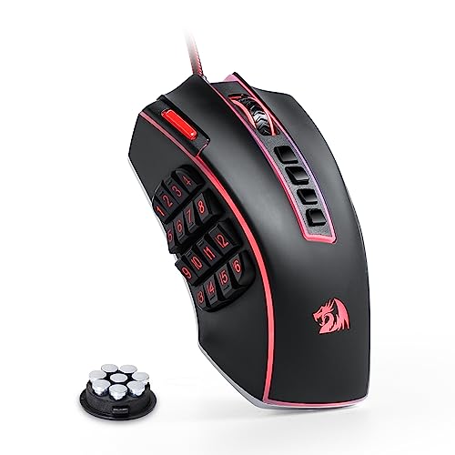 Redragon M990 MMO Gaming Mouse, 32000 DPI High Precision Wired RGB ...