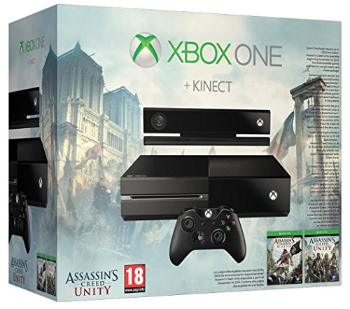Refurbished Xbox One 500GB Console Kinect Assassin s Creed: Unity B...