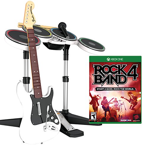 Rock Band 4 Band-in-a-Box Software Bundle for Xbox One - White...