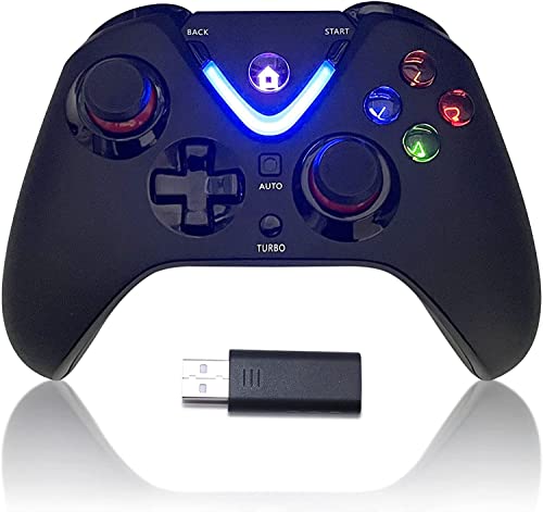 ROTOMOON Wireless Game Controller with LED Lighting Compatible with...
