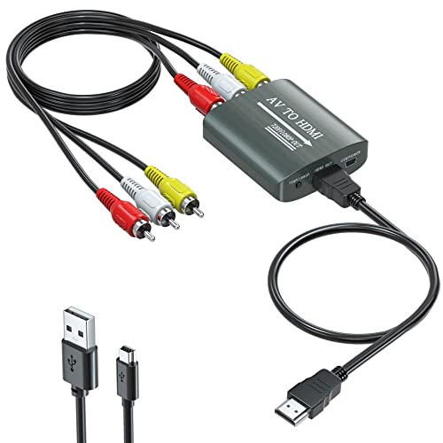 Setuact RCA to HDMI Converter, AV to HDMI Converter for Xbox,PS One...