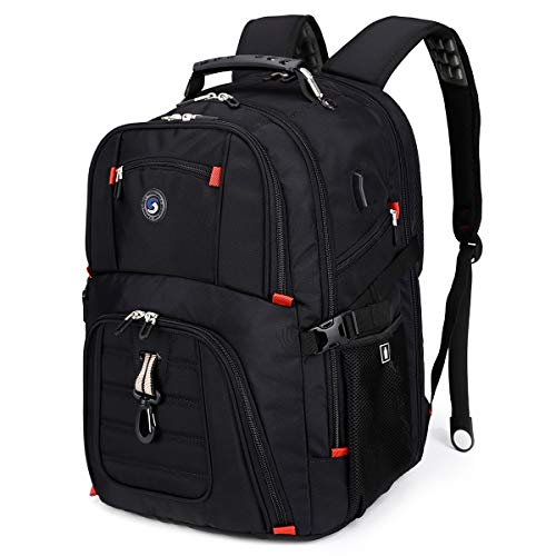 SHRRADOO Extra Large 52L Travel Laptop Backpack with USB Charging P...