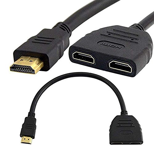 SimYoung 1080P HDMI Male to Dual HDMI Female 1 to 2 Way Splitter Ca...
