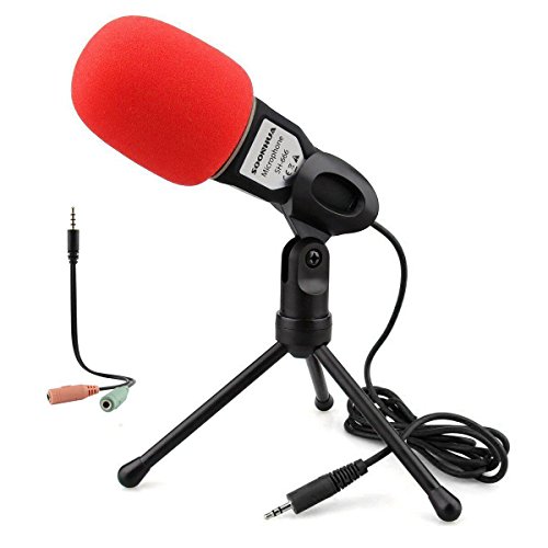 SOONHUA Condenser Microphone,Computer Microphone, 3.5MM Plug and Pl...