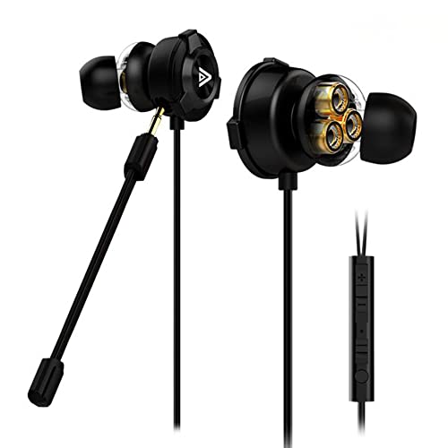 SOUND PANDA SPE-G9 Plus+ Gaming Earbuds Triple Driver 3.5mm with Du...