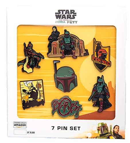 STAR WARS The Book of Boba Fett Metal-based with Enamel 7 Pin Set. ...
