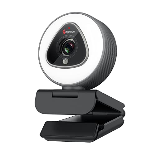 Streaming Webcam with Ring Light - 1080P Autofocus Computer Camera ...