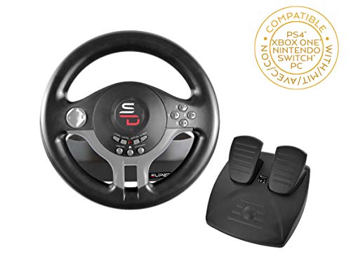 Superdrive - racing Driving Wheel with pedals and gearshift paddles...