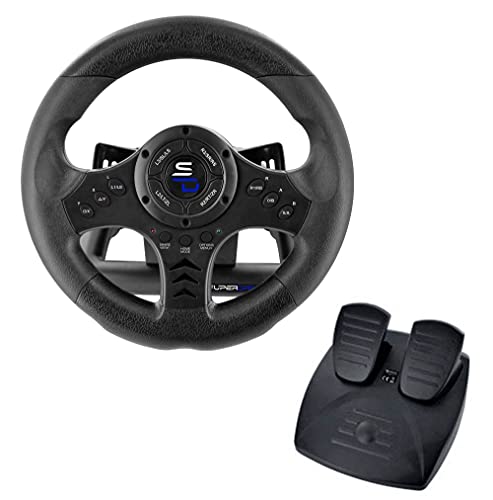 Superdrive SV450 racing steering wheel with Pedals and Shifters Xbo...