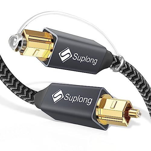 Suplong Optical Audio Cable 10ft 3M 24K Gold-Plated Digital Optical...