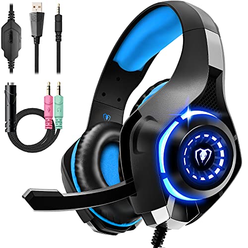 Tatybo Gaming Headset for PS4 PS5 Xbox One Switch PC with Noise Can...