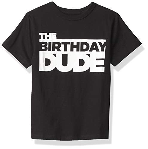 The Children s Place boys Birthday Dude Graphic Tee T Shirt, Black,...
