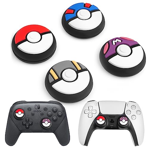 Thumb Grip Caps Compatible with Nintendo Switch Pro Controller,Sili...