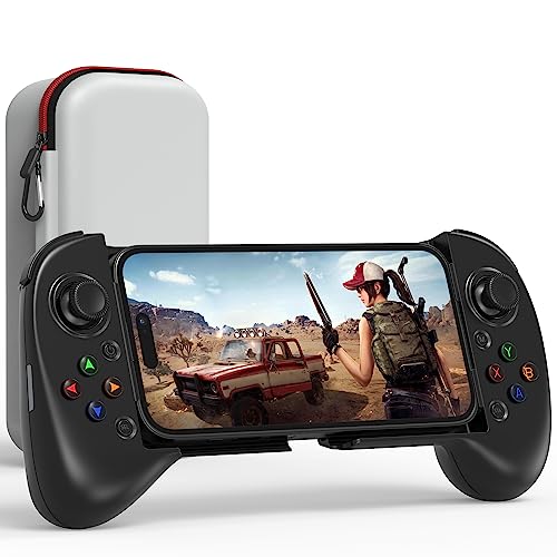 TISHORE Mobile Gaming Controller for iPhone-With a Hard Travel Case...