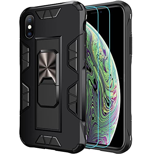 TORRTOWAY Military Grade Drop iPhone Xs Max Case with Tempered Glas...