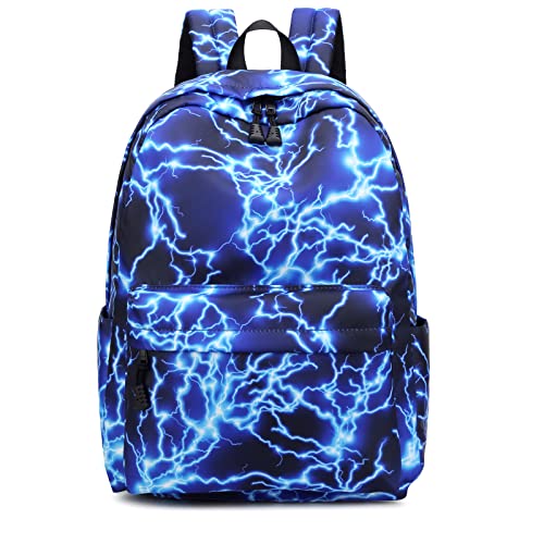 Tpeohan Starry Blue Laptop Bookbag for Men Waterproof Travel Bag Ba...