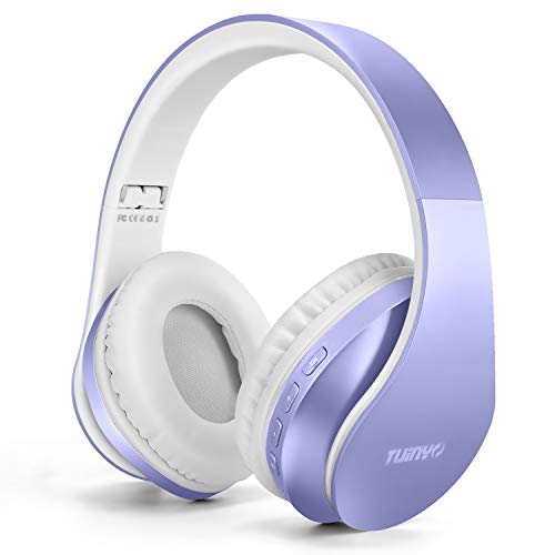 TUINYO Wireless Headphones Over Ear, Bluetooth Headphones with Micr...