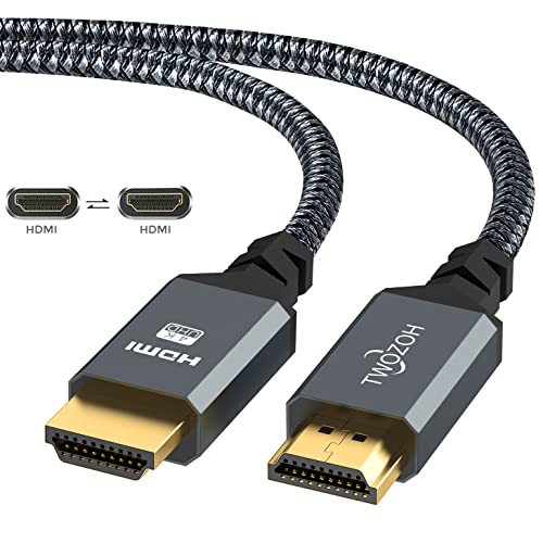 Twozoh 4K HDMI Cable 6.6FT, High-Speed 60HZ 18Gbps Braided HDMI to ...