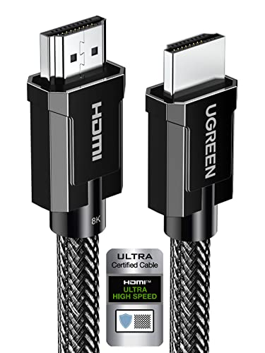 UGREEN 8K HDMI 2.1 Cable Certified 6.6FT Ultra High Speed HDMI Cord...
