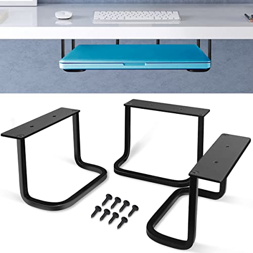 Under Desk Laptop Mount, Under Desk Shelf Bracket Compatible with D...