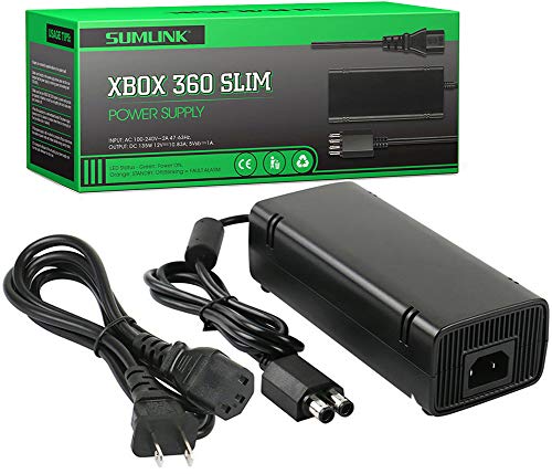 [Updated Version] Power Supply Charger Cord for Xbox 360 Slim Auto ...